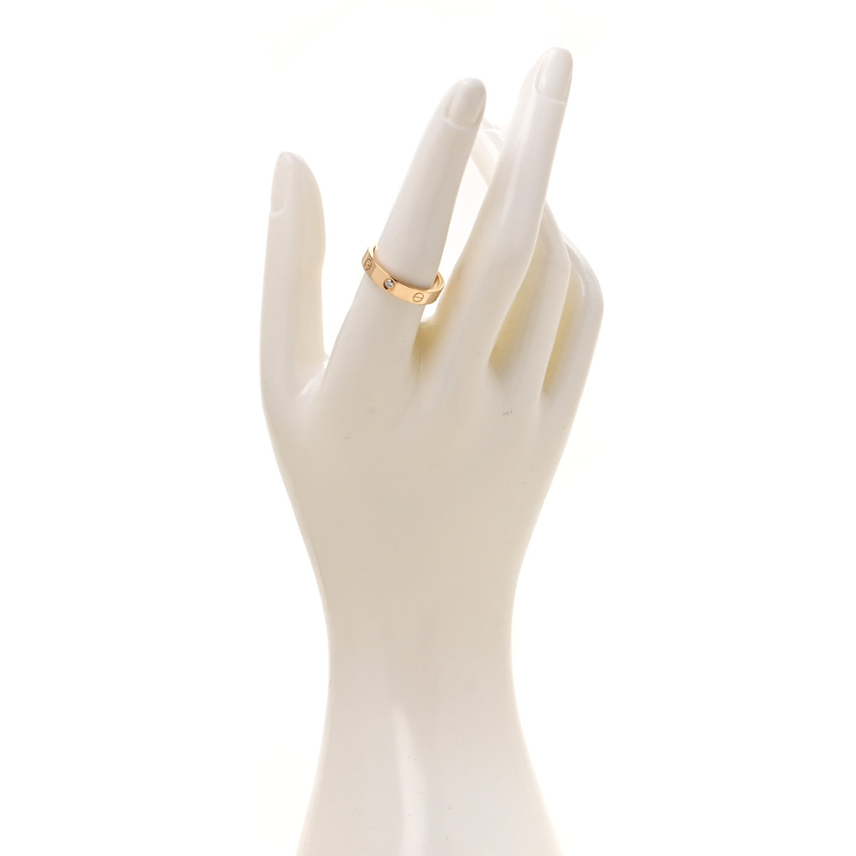 Cartier 18K Yellow Gold Diamond 3.5mm LOVE Wedding Band Ring 57 8 2 of 5