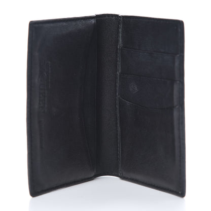 Alexander McQueen Calfskin Croc Embossed Skull Pocket Organizer Black 5 of 8