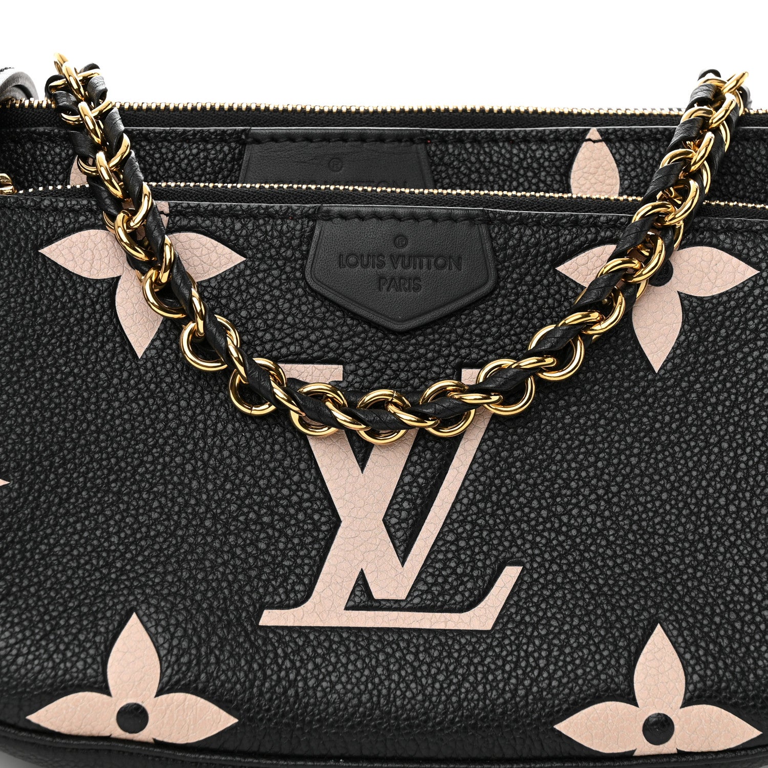 Louis Vuitton Empreinte Monogram Giant Multi Pochette Accessories Black Beige 8 of 11