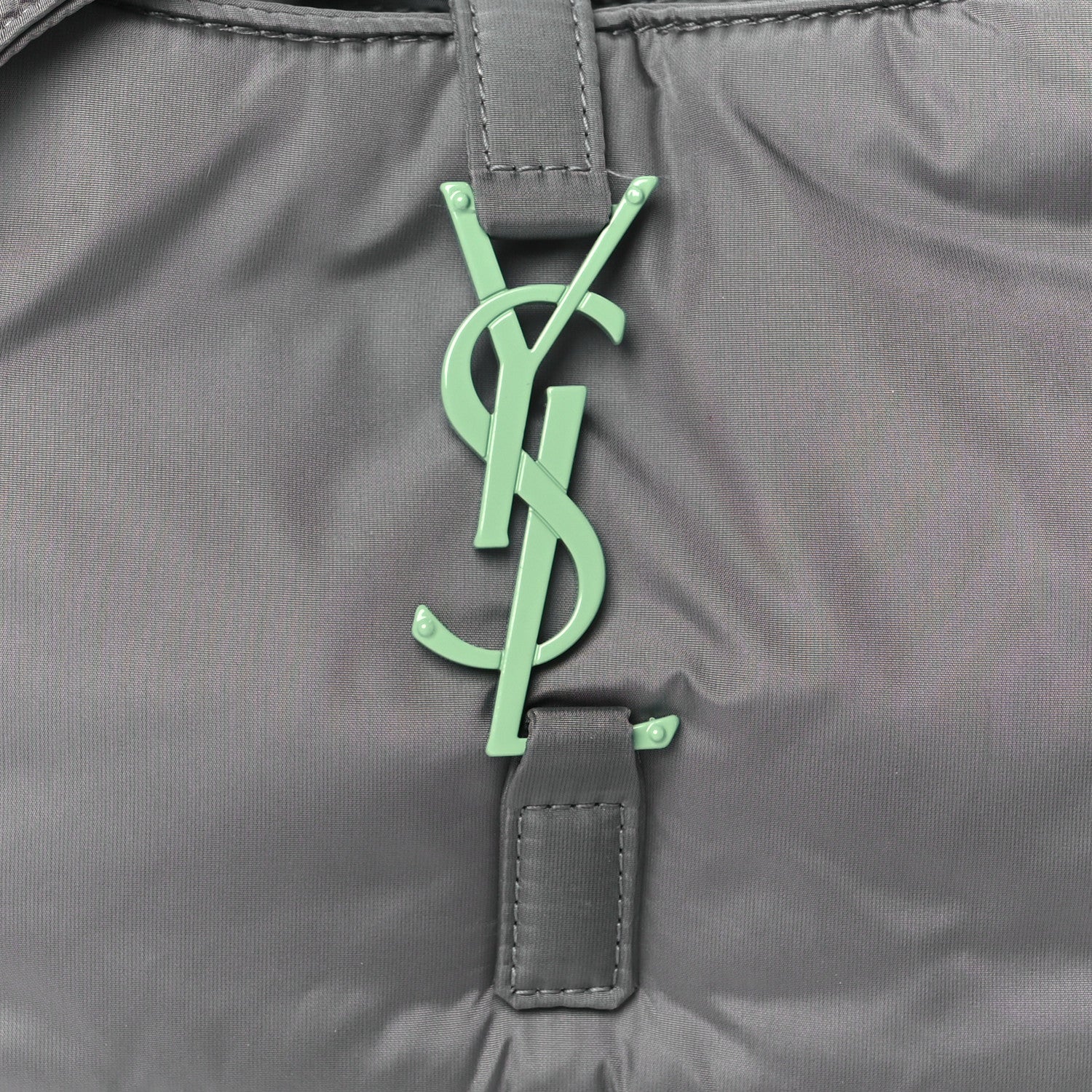 Saint Laurent Econyl Nylon Le 5 A 7 Hobo Grey 8 of 10