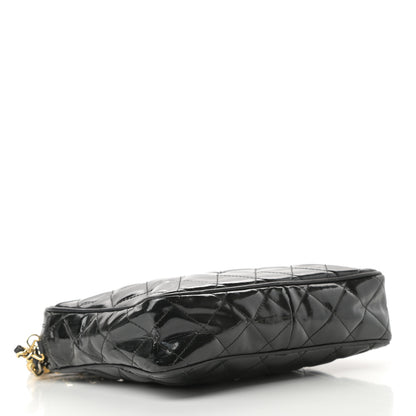 Chanel Patent Quilted Tassel Camera Case Black 4 of 15