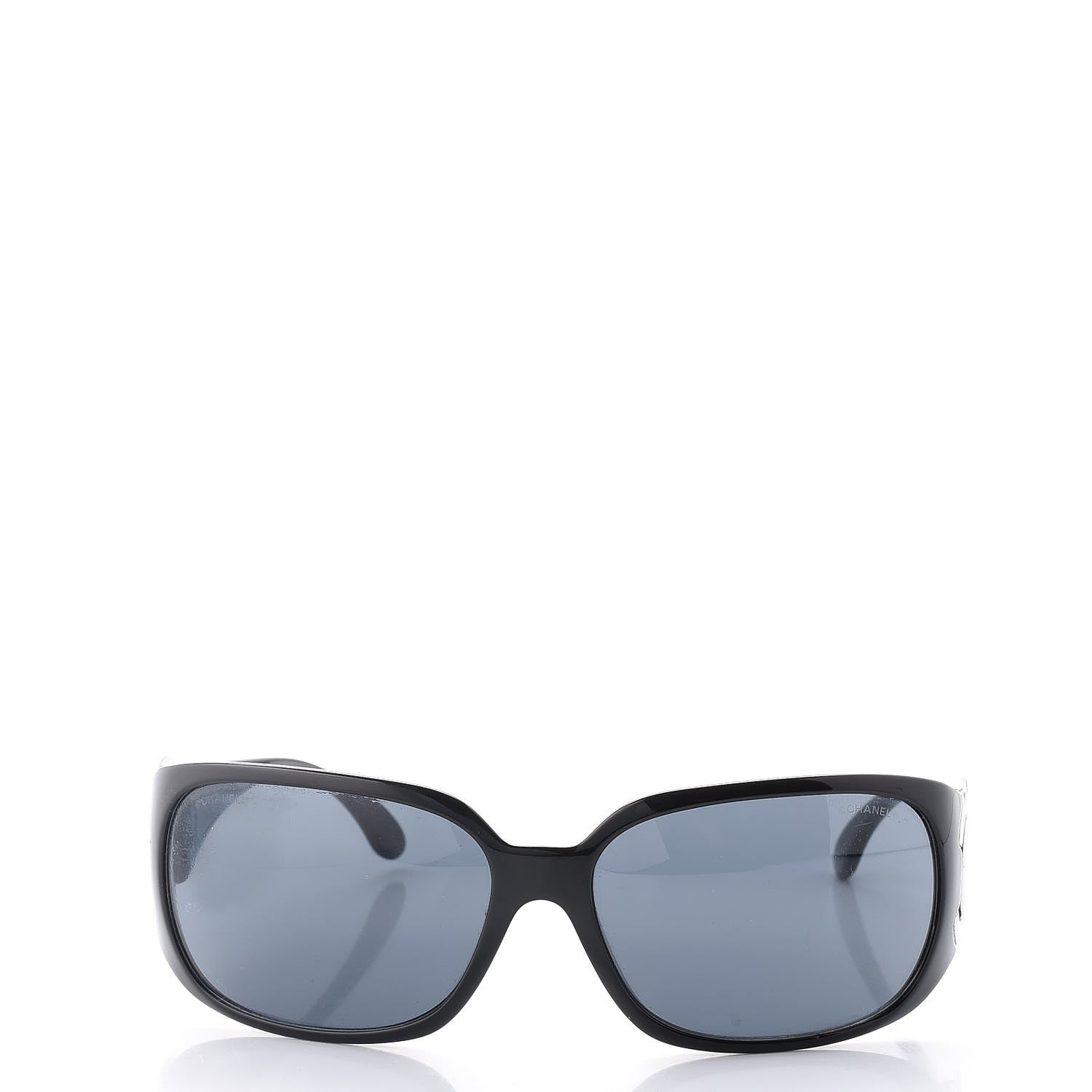 Chanel CC Sunglasses 6014 Black 2 of 8