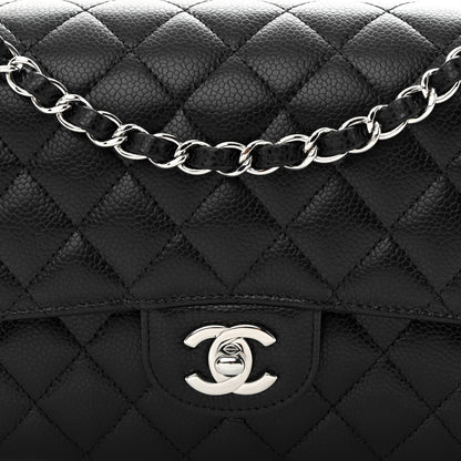 Chanel Caviar Quilted Medium Double Flap Black 8 of 11