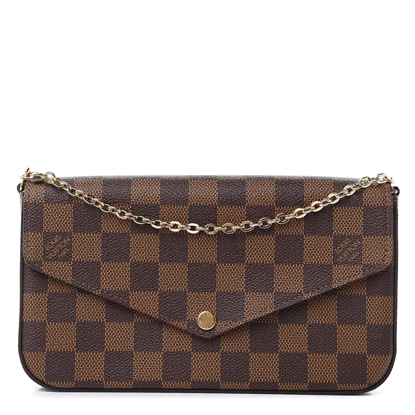 Damier Ebene Pochette Felicie Chain Wallet