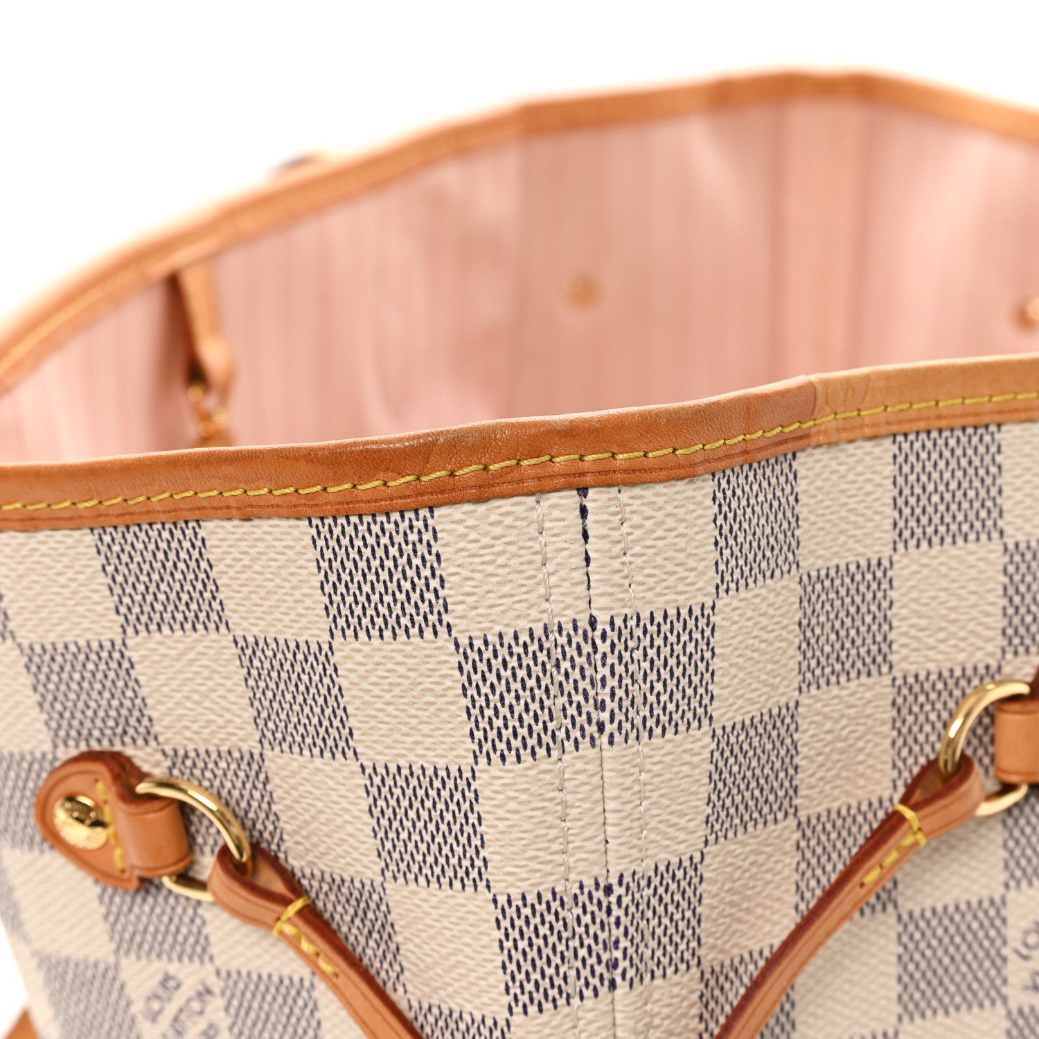 Louis Vuitton Damier Azur Neo Neverfull MM Rose Ballerine 13 of 13