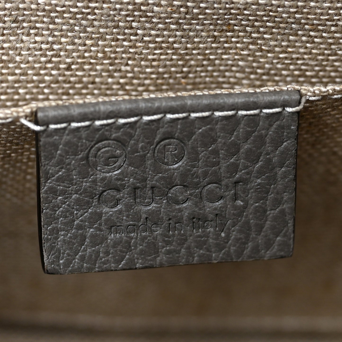 Dollar Calfskin Small Interlocking G Shoulder Bag Loess