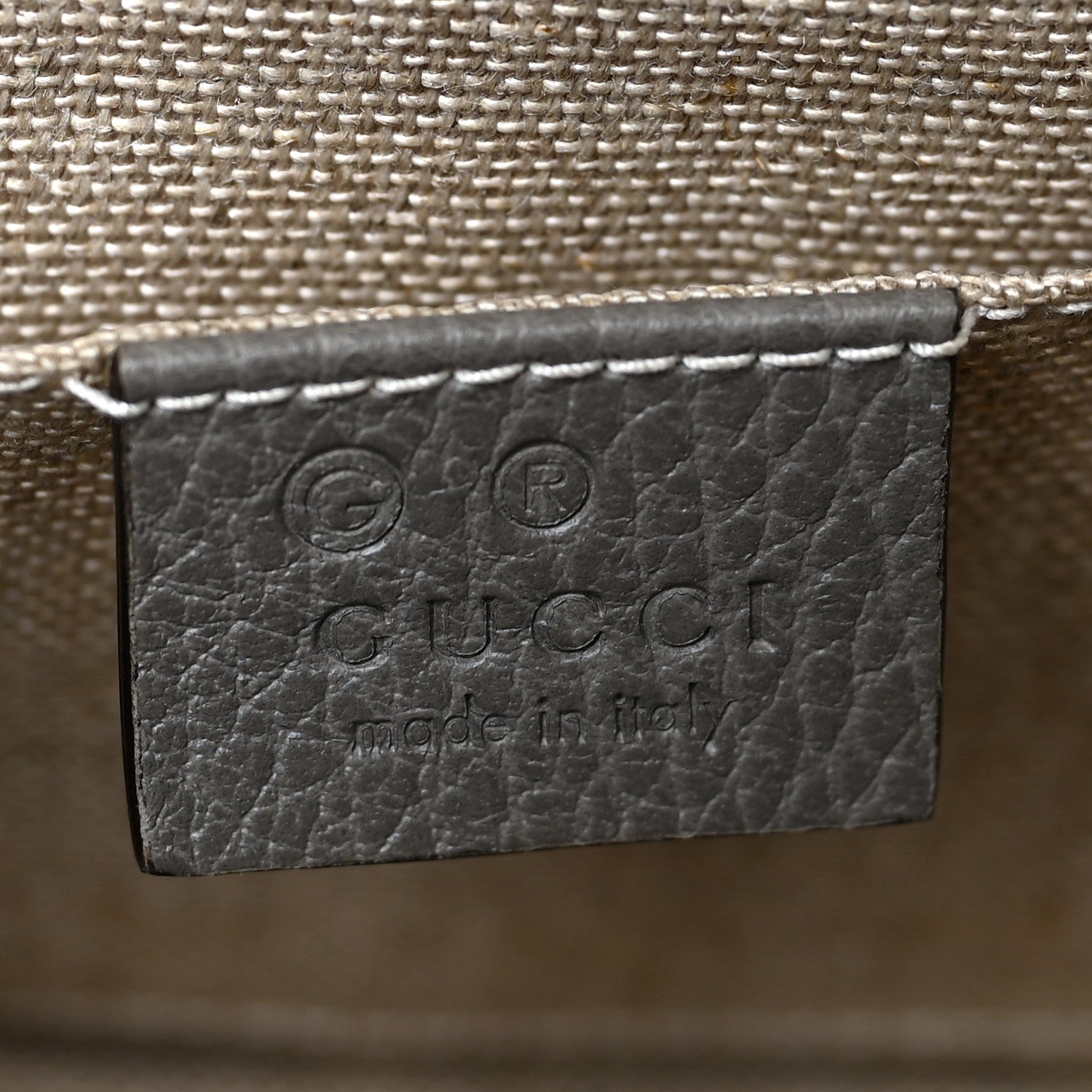 Gucci Dollar Calfskin Small Interlocking G Shoulder Bag Loess 7 of 12