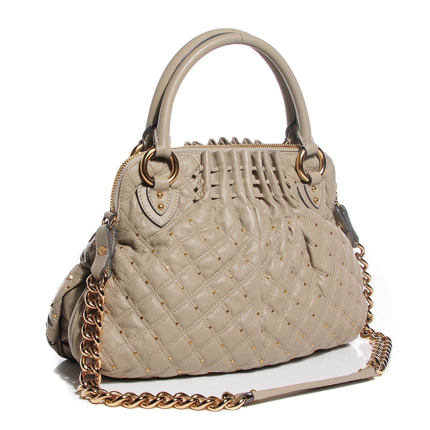 Calfskin Quilted Stardust Cecilia Clay