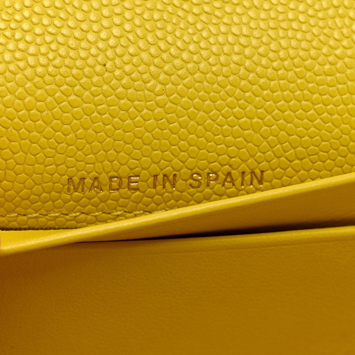 Chanel Caviar Quilted Flap Wallet Yellow 7 of 9