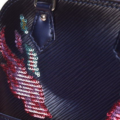 Louis Vuitton Epi Sequins Flame Alma Nano Blue Nuit 11 of 12