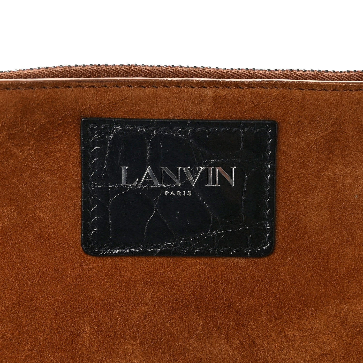 Lanvin Alligator Small Hook Bag Black 8 of 12