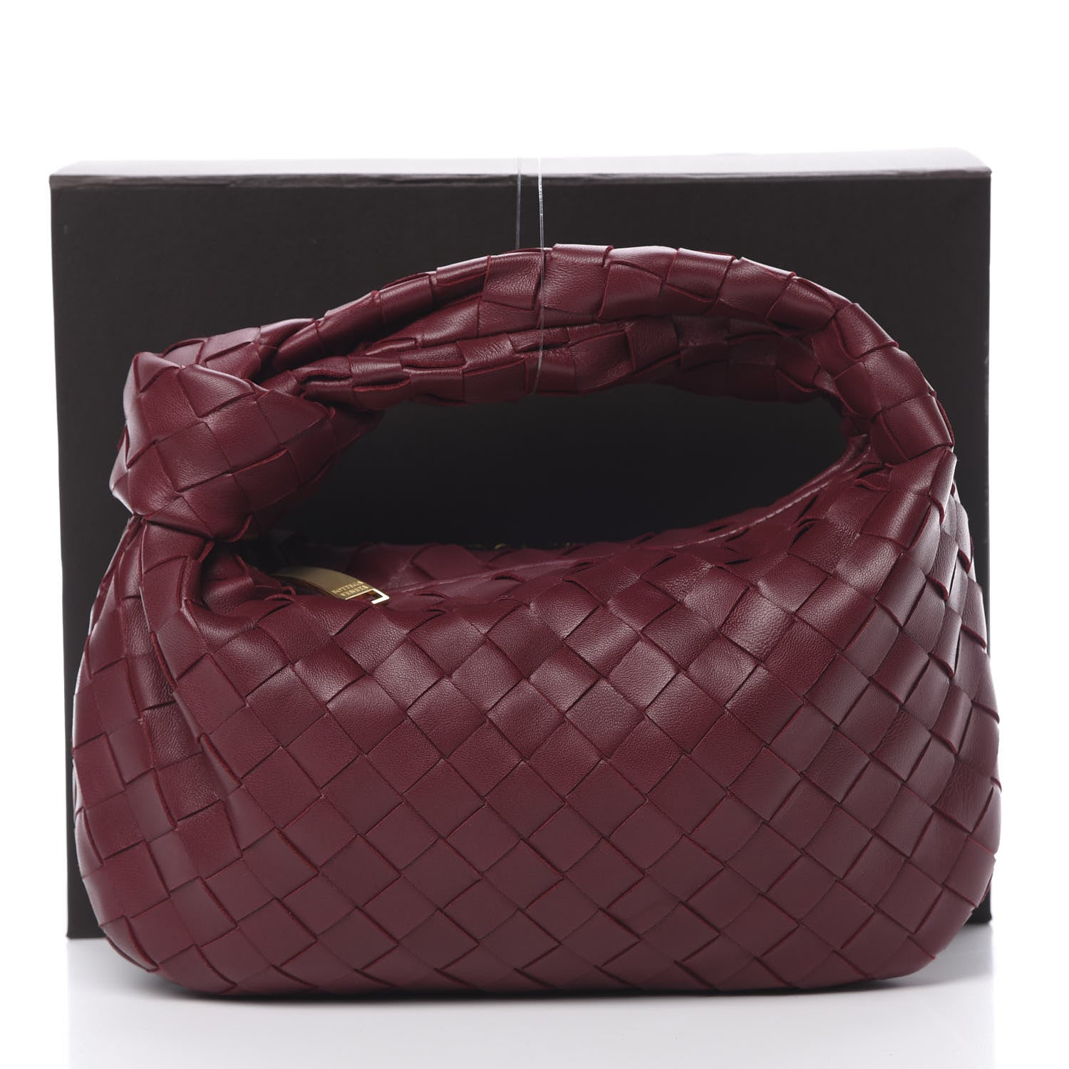 Bottega Veneta Nappa Intrecciato Mini Jodie Burgundy 11 of 11