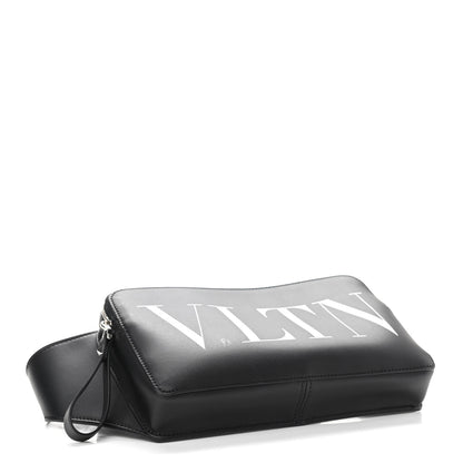 Valentino Garavani Calfskin VLTN Belt Bag Black White 3 of 8