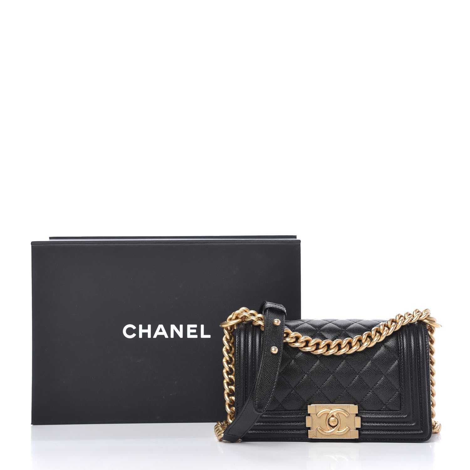 Chanel Caviar Quilted Small Boy Flap Black 11 of 11