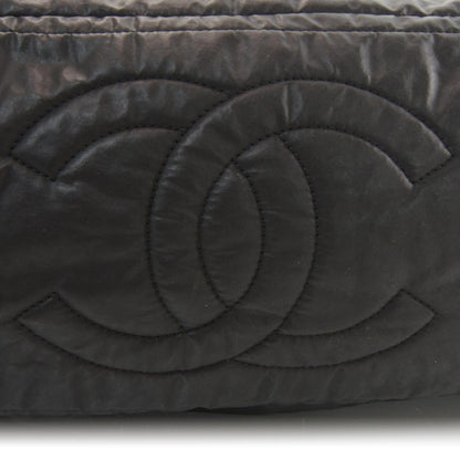 Chanel Coated Canvas Large Garment Travel Bag Black 4 of 9