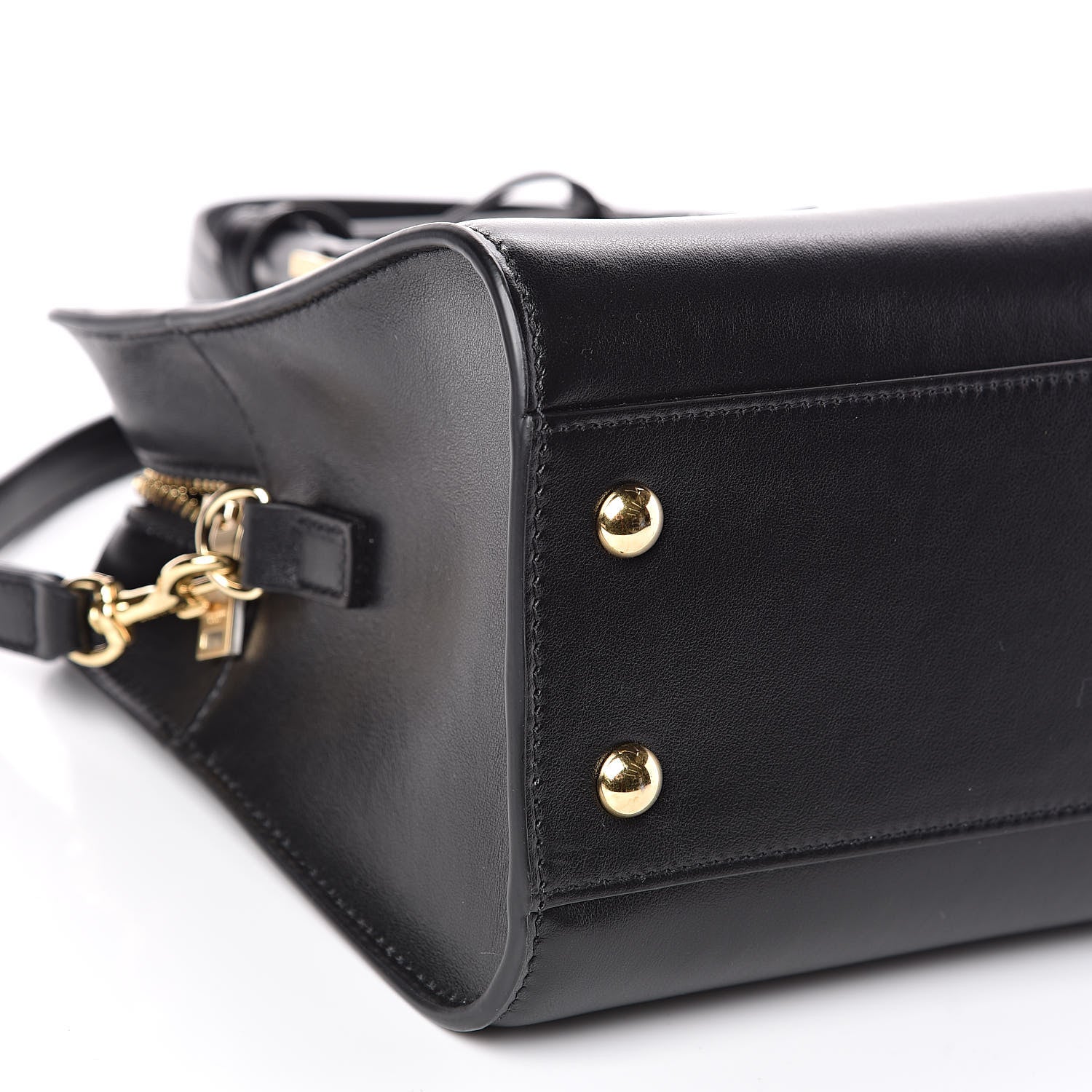 Saint Laurent Calfskin Monogram Baby Cabas Black 7 of 8
