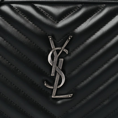 Saint Laurent Calfskin Matelasse Monogram Lou Camera Bag Black 8 of 10