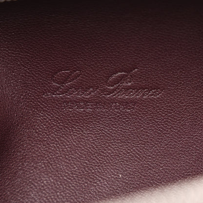 Loro Piana Grained Calfskin L19 Extra Pocket Pouch Azuki Beans 6 of 9