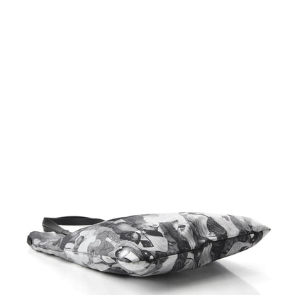 Burberry Nylon Rave Print Flat Tote Bag Black 4 of 9