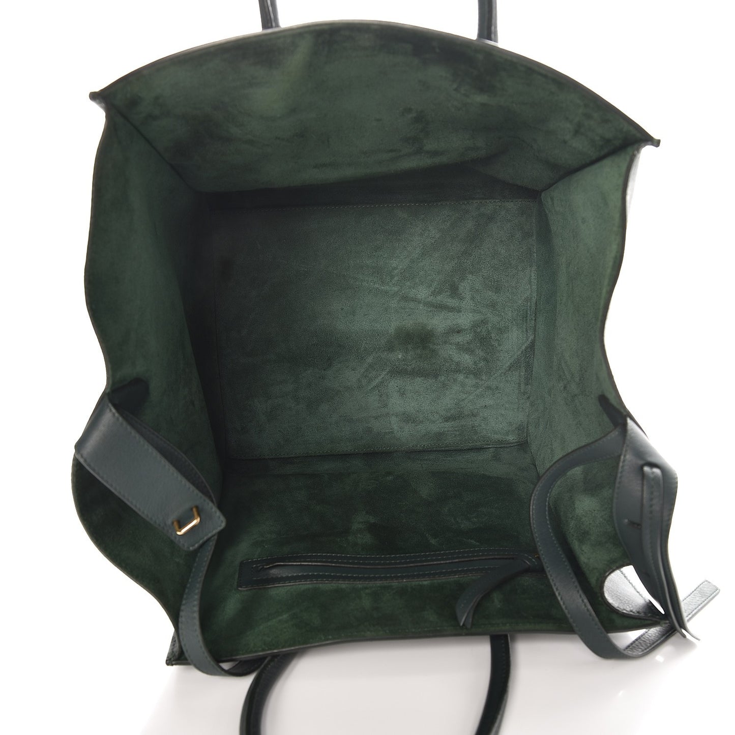 Supple Calfskin Medium Phantom Luggage Bottle Green