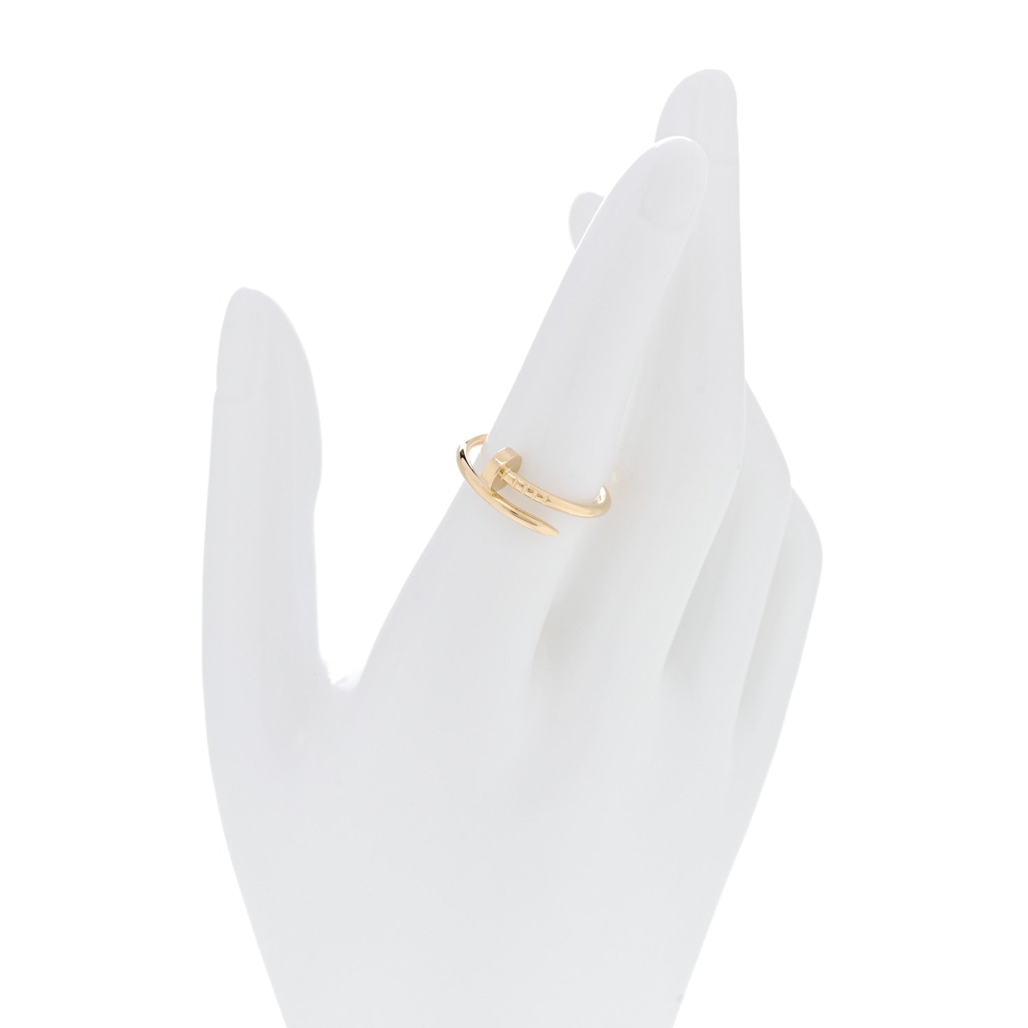 Cartier 18K Yellow Gold Small Juste Un Clou Ring 53 6.5 2 of 5
