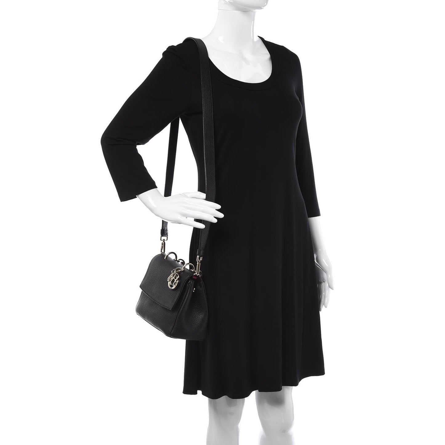 Bullcalf Mini Be Dior Flap Black Rose Indien