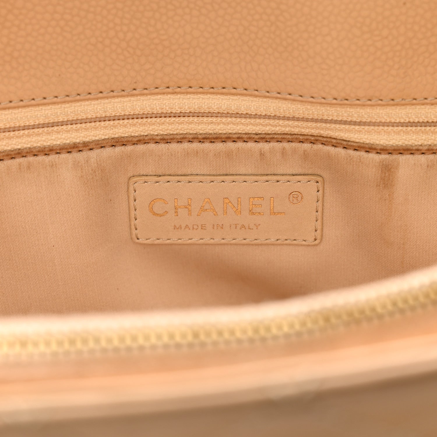 Chanel Caviar Quilted Grand Shopping Tote GST Beige Clair 7 of 11