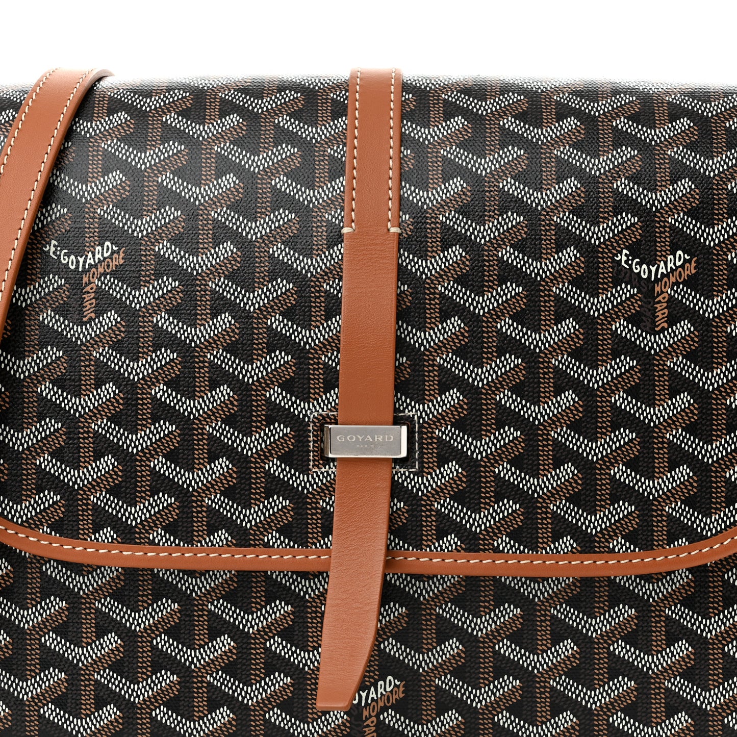 Goyardine Belvedere II MM Messenger Bag Black Gold