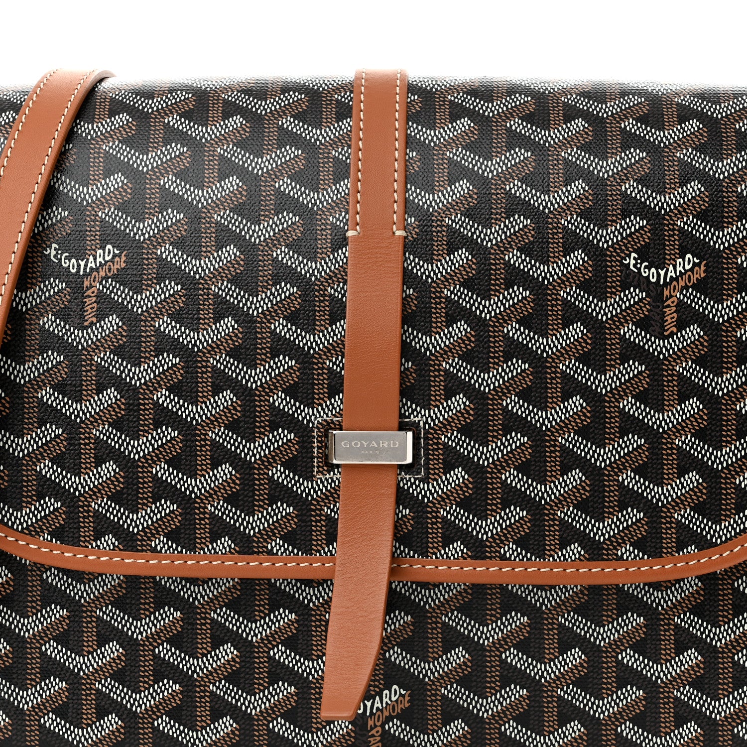 Goyard Goyardine Belvedere II MM Messenger Bag Black Gold 7 of 9