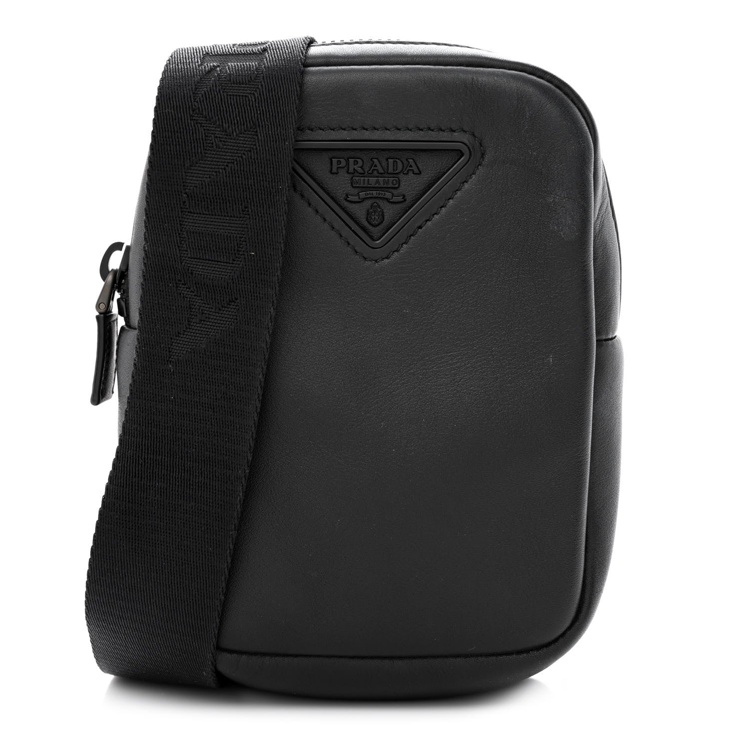 Prada Tessuto Nappa Phone Case Crossbody Black 1 of 11