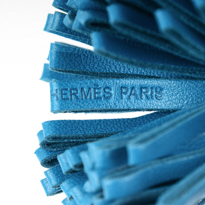 Hermes Lambskin Carmen Uno-Dos Key Holder Bleu Izmir Lagon 3 of 3