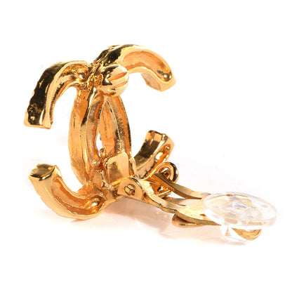 Chanel CC Clip On Earrings Gold 3 of 5