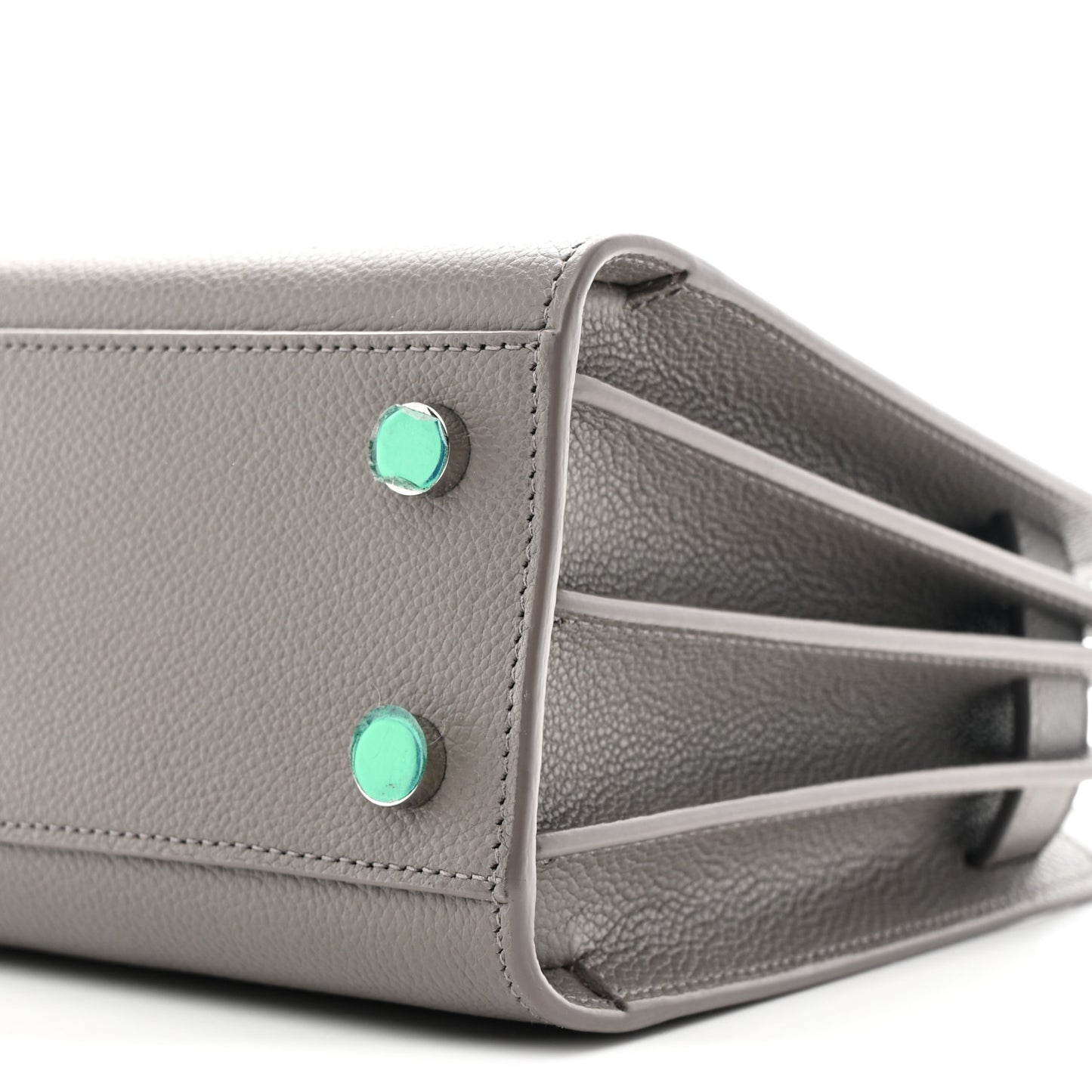 Grained Calfskin Nano Sac De Jour Fog