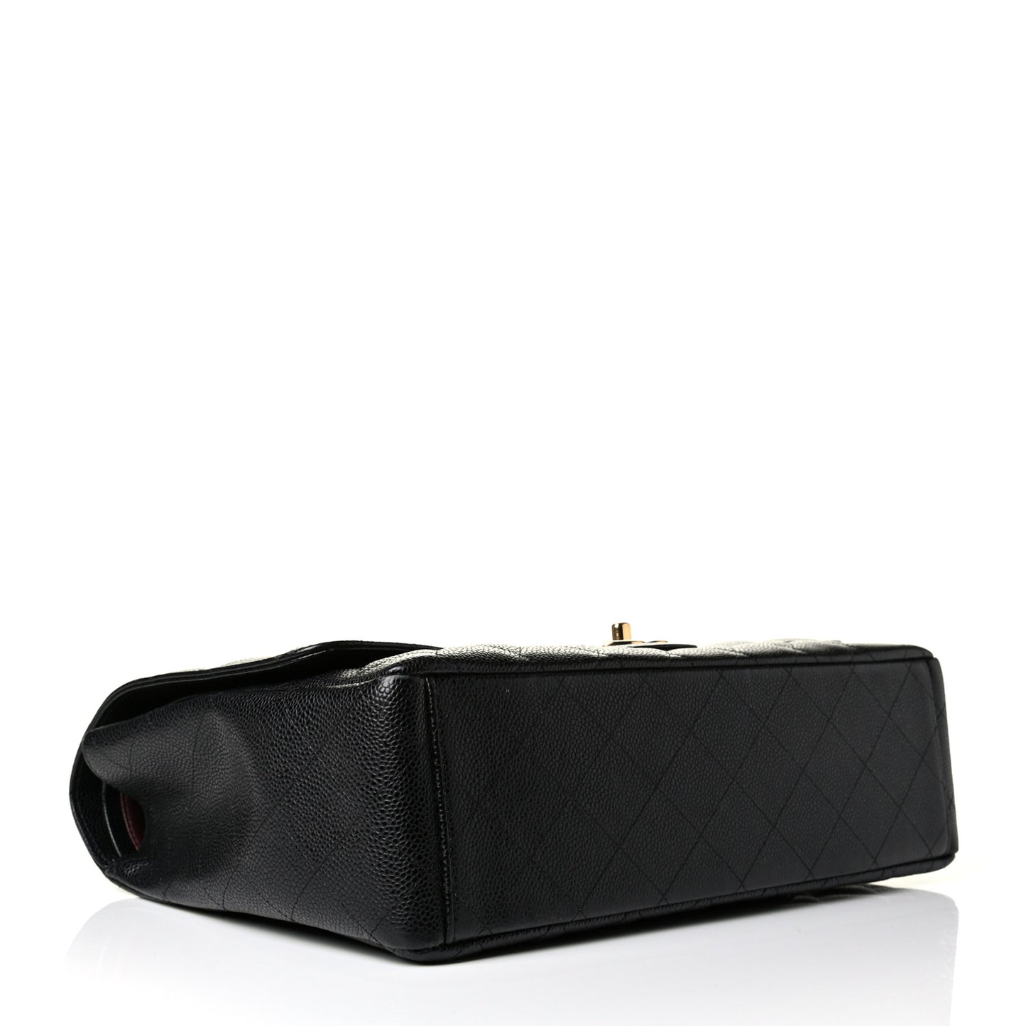 Caviar Quilted Maxi Double Flap Black