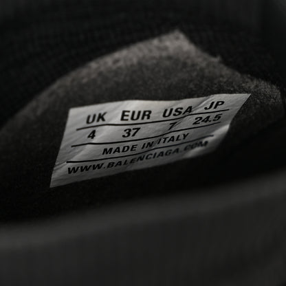 Balenciaga Knit Womens Speed Lace Up Graffiti Sneakers 37 Black White 8 of 10