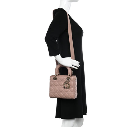 Christian Dior Lambskin Cannage Small My ABCDior Lady Dior Fard 2 of 11