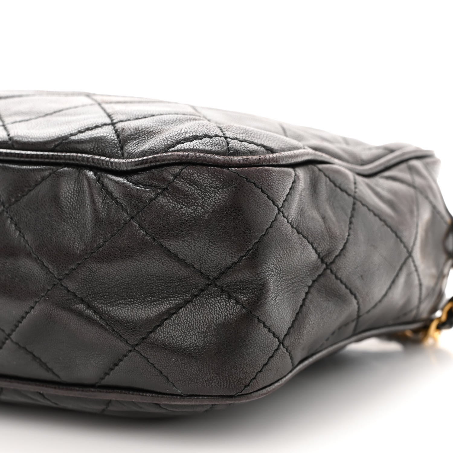 Chanel Lambskin Quilted CC Tassel Camera Case Black 12 of 12