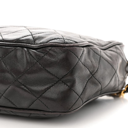 Chanel Lambskin Quilted CC Tassel Camera Case Black 12 of 12