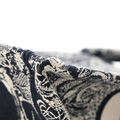 Christian Dior Canvas Embroidered Small Dioriviera Toile De Jouy Book Tote Blue 11 of 12