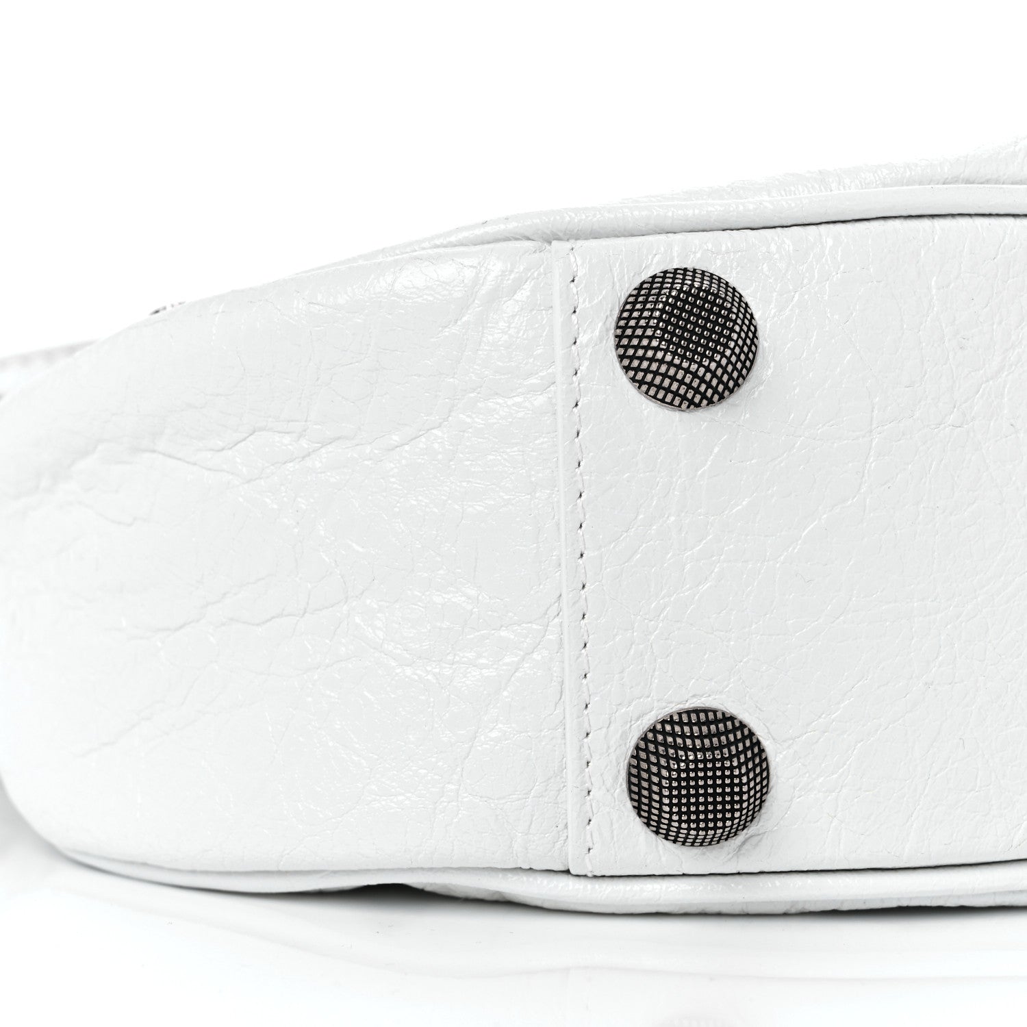 Balenciaga Agneau Arena Small Le Cagole Shoulder Bag Optic White 7 of 9