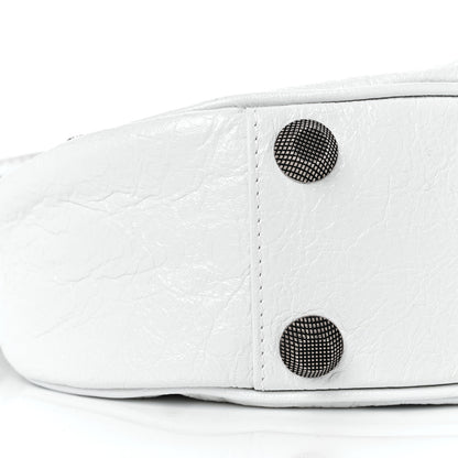 Balenciaga Agneau Arena Small Le Cagole Shoulder Bag Optic White 7 of 9