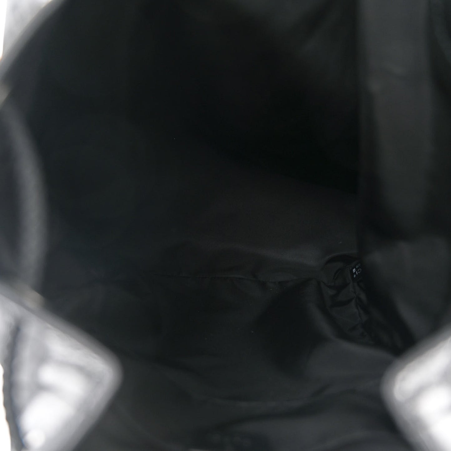Econyl Nylon Monogram Off The Grid Drawstring Bucket Backpack Black