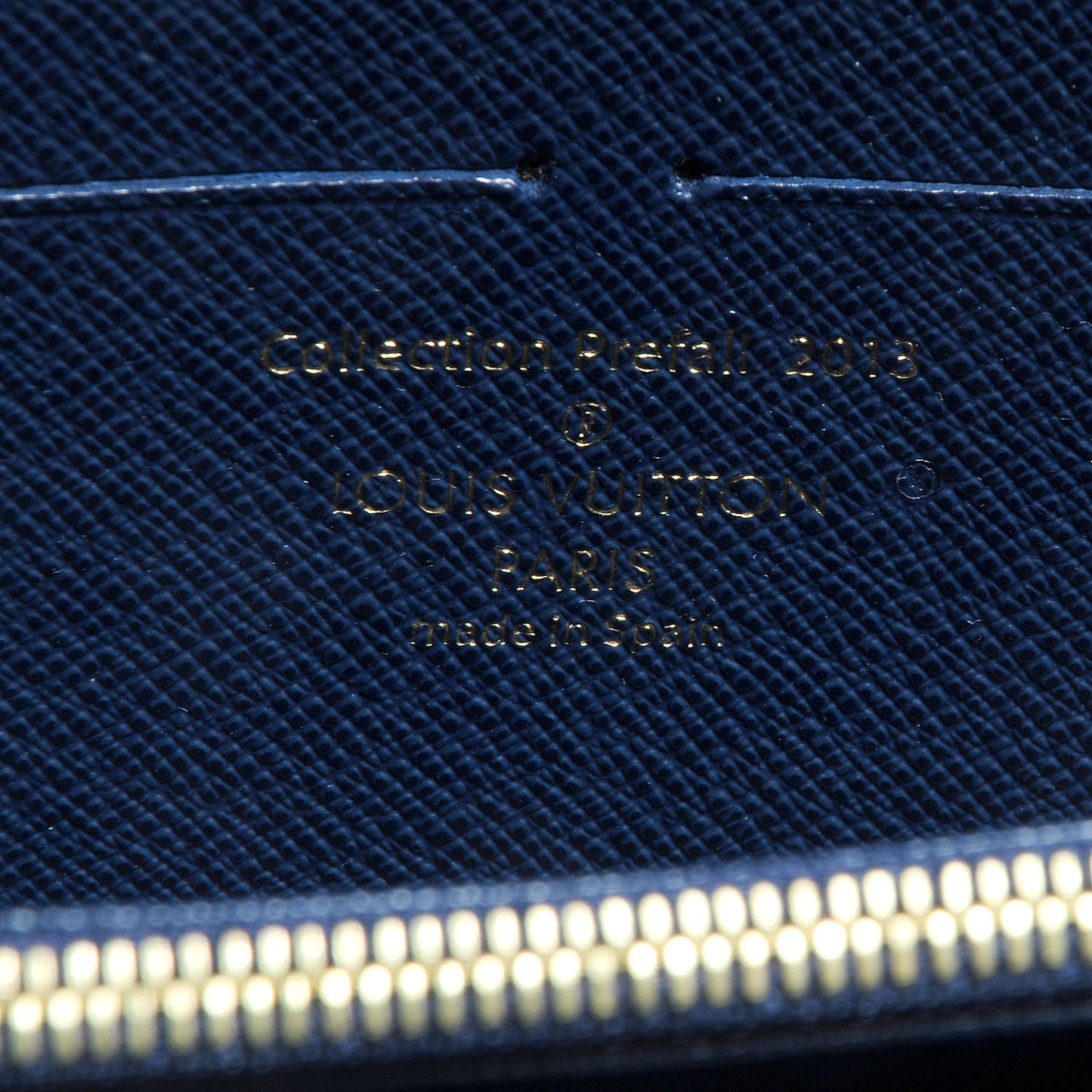 Damier Paillettes Zippy Wallet Blue