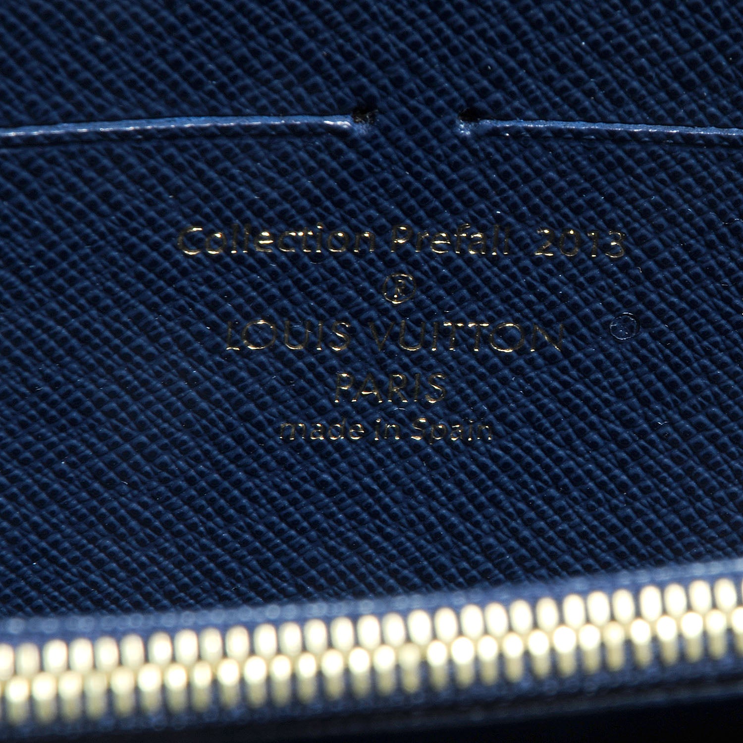 Louis Vuitton Damier Paillettes Zippy Wallet Blue 7 of 9