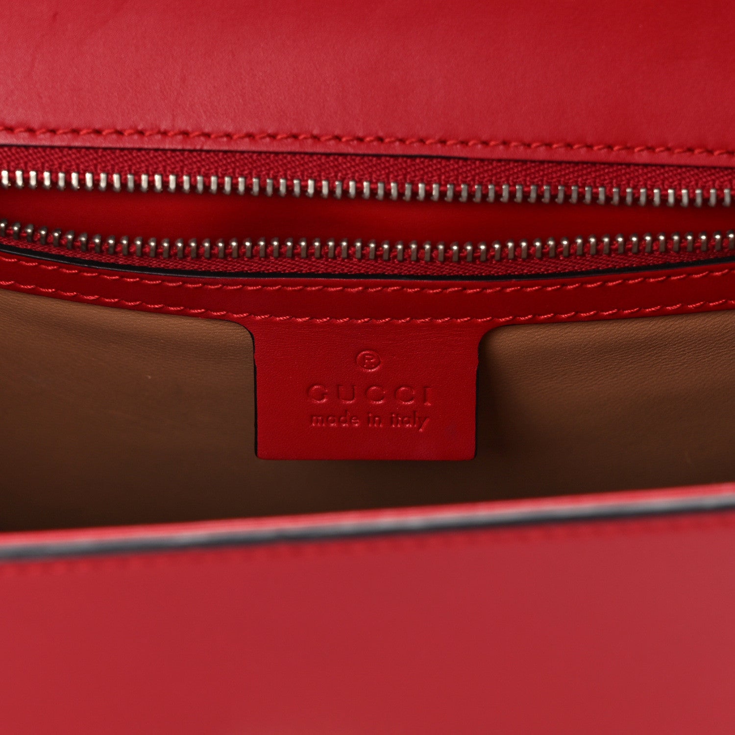 Gucci Calfskin Snakeskin Small Lilith Top Handle Bag Red 6 of 12