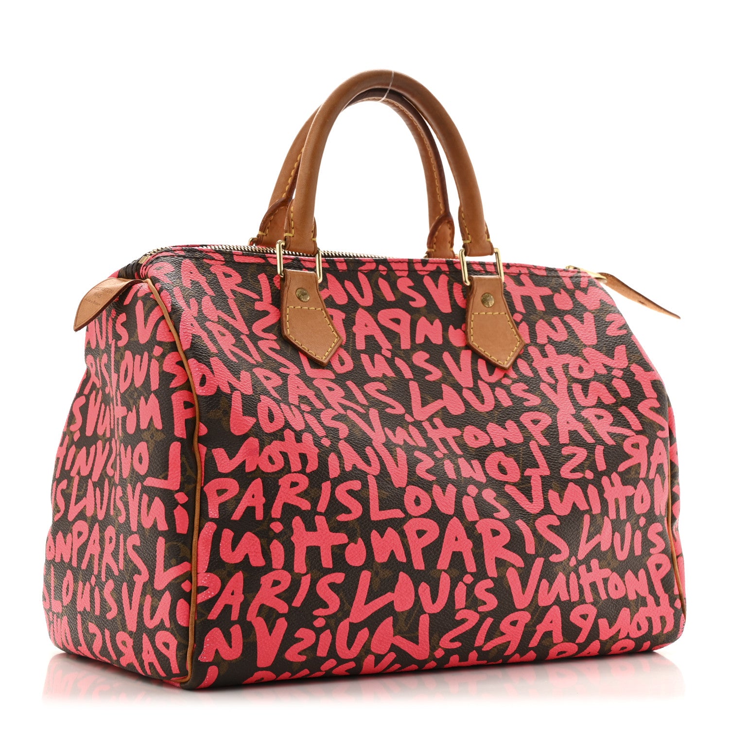 Louis Vuitton Monogram Graffiti Speedy 30 Fuchsia 3 of 14