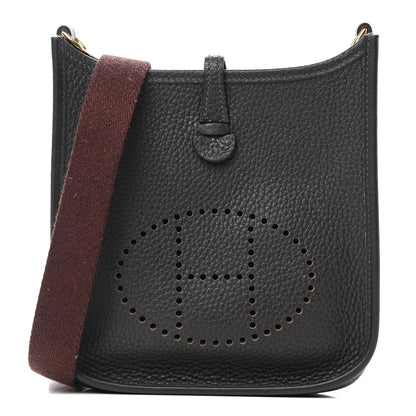 Hermes Taurillon Clemence Amazone Evelyne TPM Ebene Havane 1 of 4