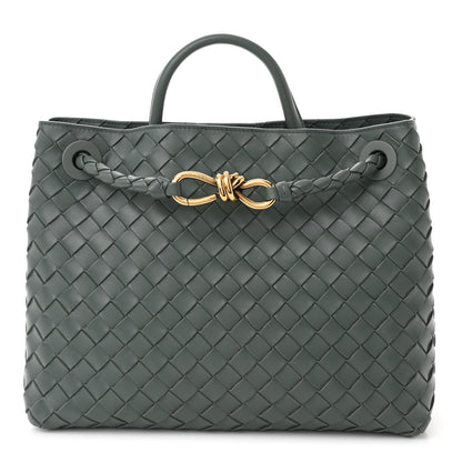 Bottega Veneta Nappa Intrecciato Medium Andiamo Shoulder Bag Slate 1 of 10