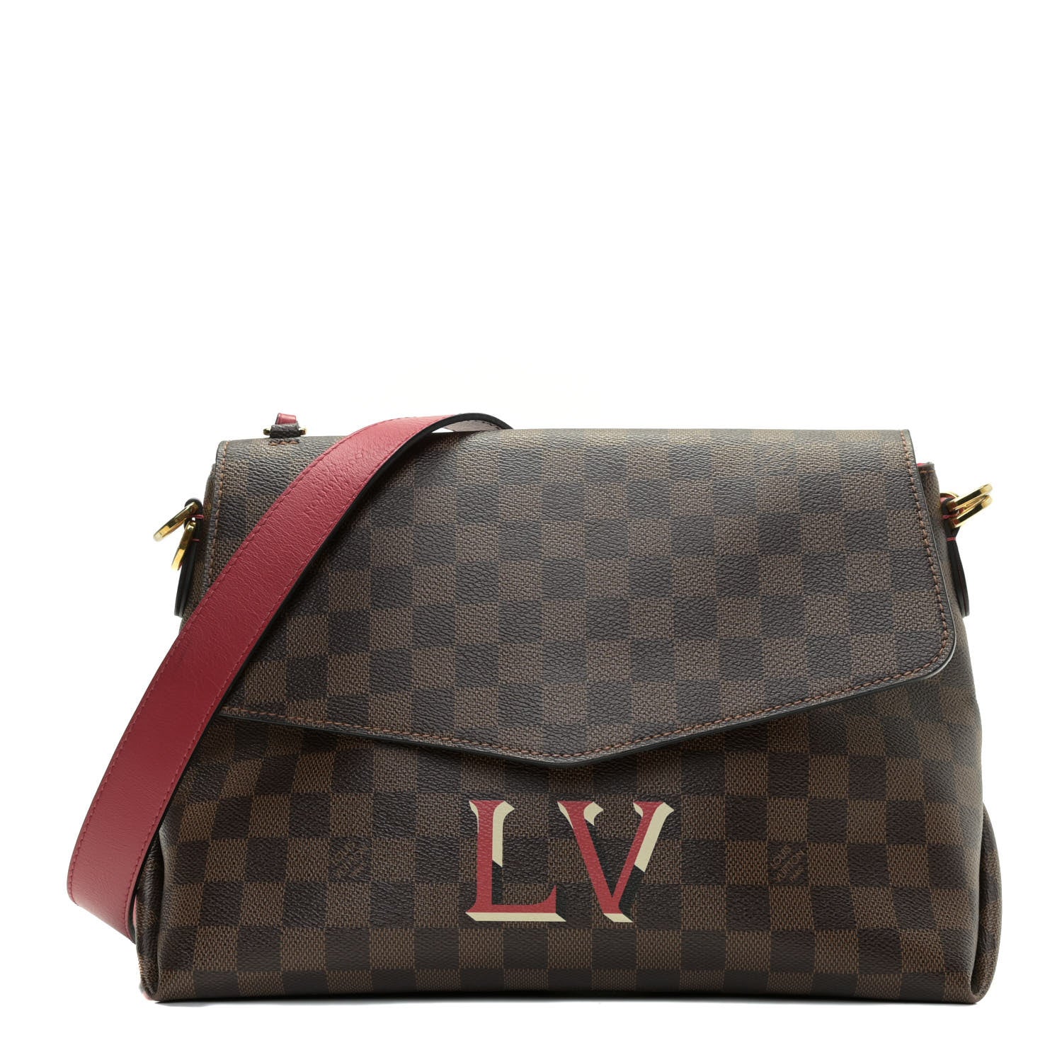 Louis Vuitton Damier Ebene Beaubourg MM Scarlet 1 of 16