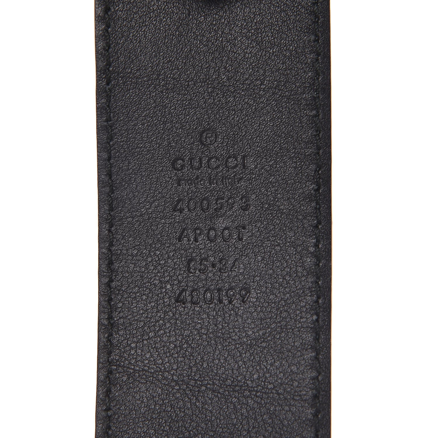 Gucci Calfskin Double G 40mm Belt 85 34 Black 7 of 7